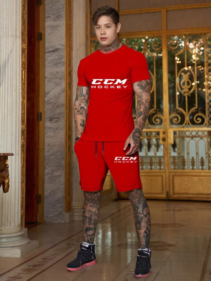 Men's Cotton T-Shirt and Shorts Set