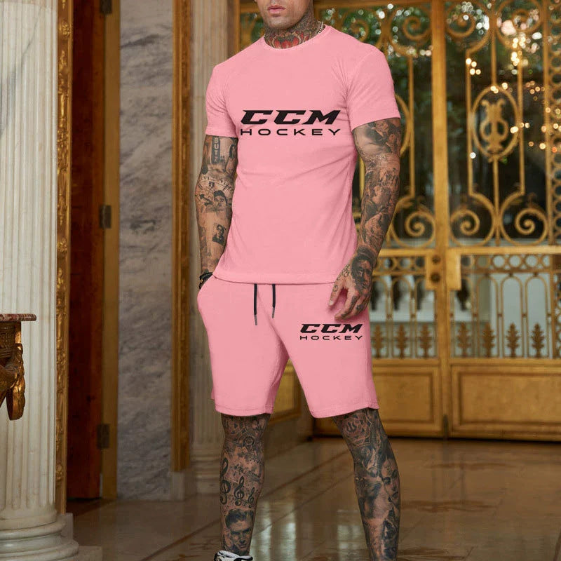 Men's Cotton T-Shirt and Shorts Set