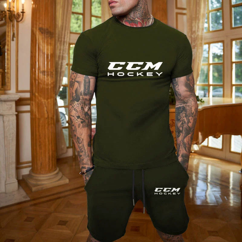 Men's Cotton T-Shirt and Shorts Set