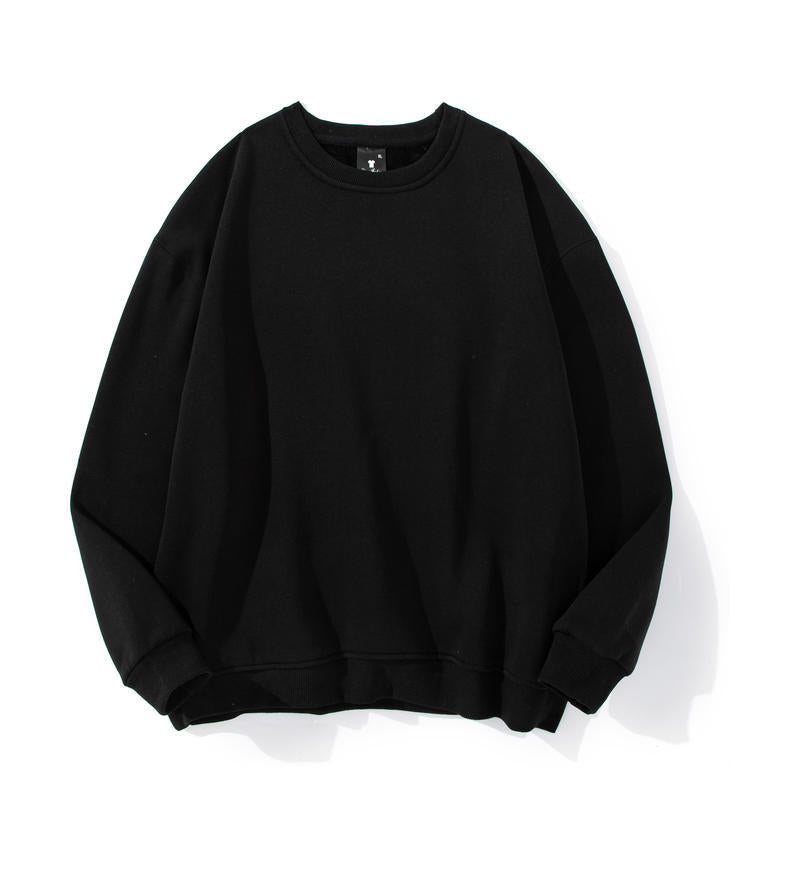 Men's Cotton Thickened Sweatshirt Long Sleeve Loose Fit