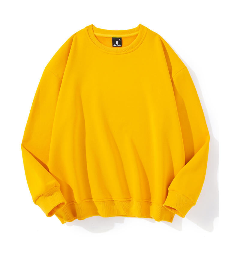 Men's Cotton Thickened Sweatshirt Long Sleeve Loose Fit