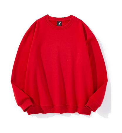 Men's Cotton Thickened Sweatshirt Long Sleeve Loose Fit