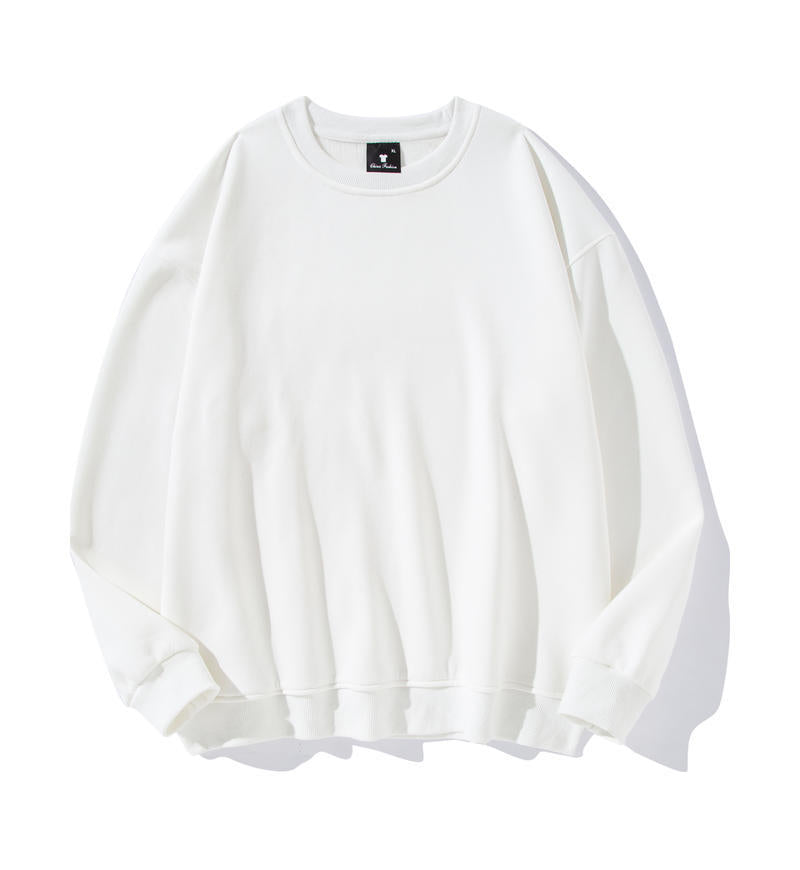 Men's Cotton Thickened Sweatshirt Long Sleeve Loose Fit