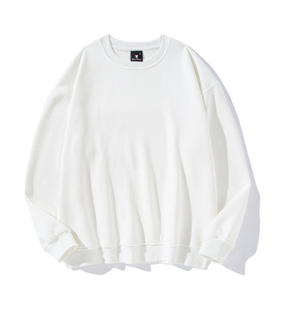 Men's Cotton Thickened Sweatshirt Long Sleeve Loose Fit