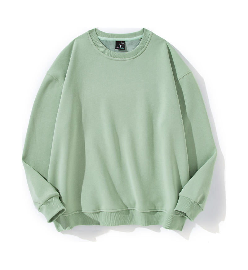 Men's Cotton Thickened Sweatshirt Long Sleeve Loose Fit