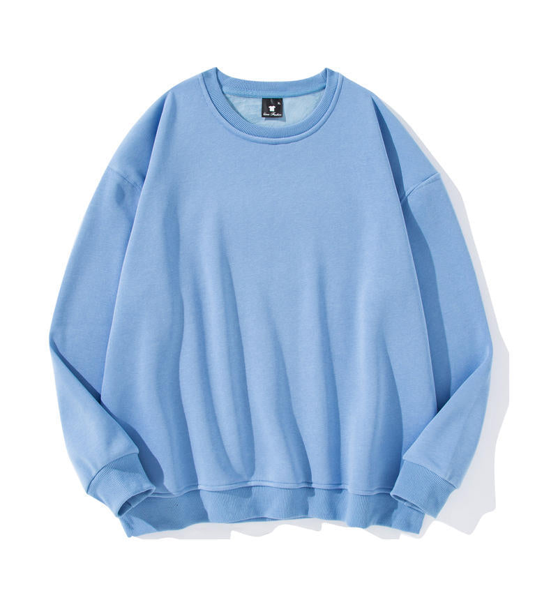 Men's Cotton Thickened Sweatshirt Long Sleeve Loose Fit