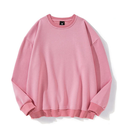 Men's Cotton Thickened Sweatshirt Long Sleeve Loose Fit