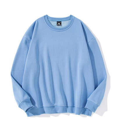 Men's Cotton Thickened Sweatshirt Long Sleeve Loose Fit