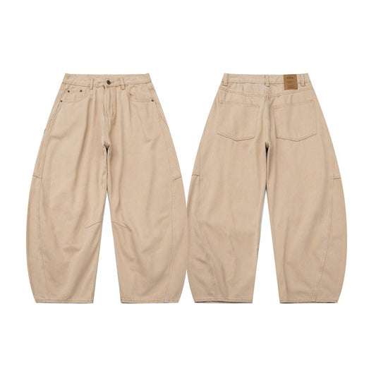 Men's Cotton Wide-Leg Work Pants