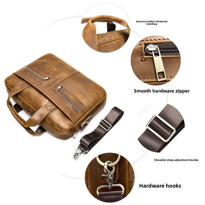 men's cowhide briefcase