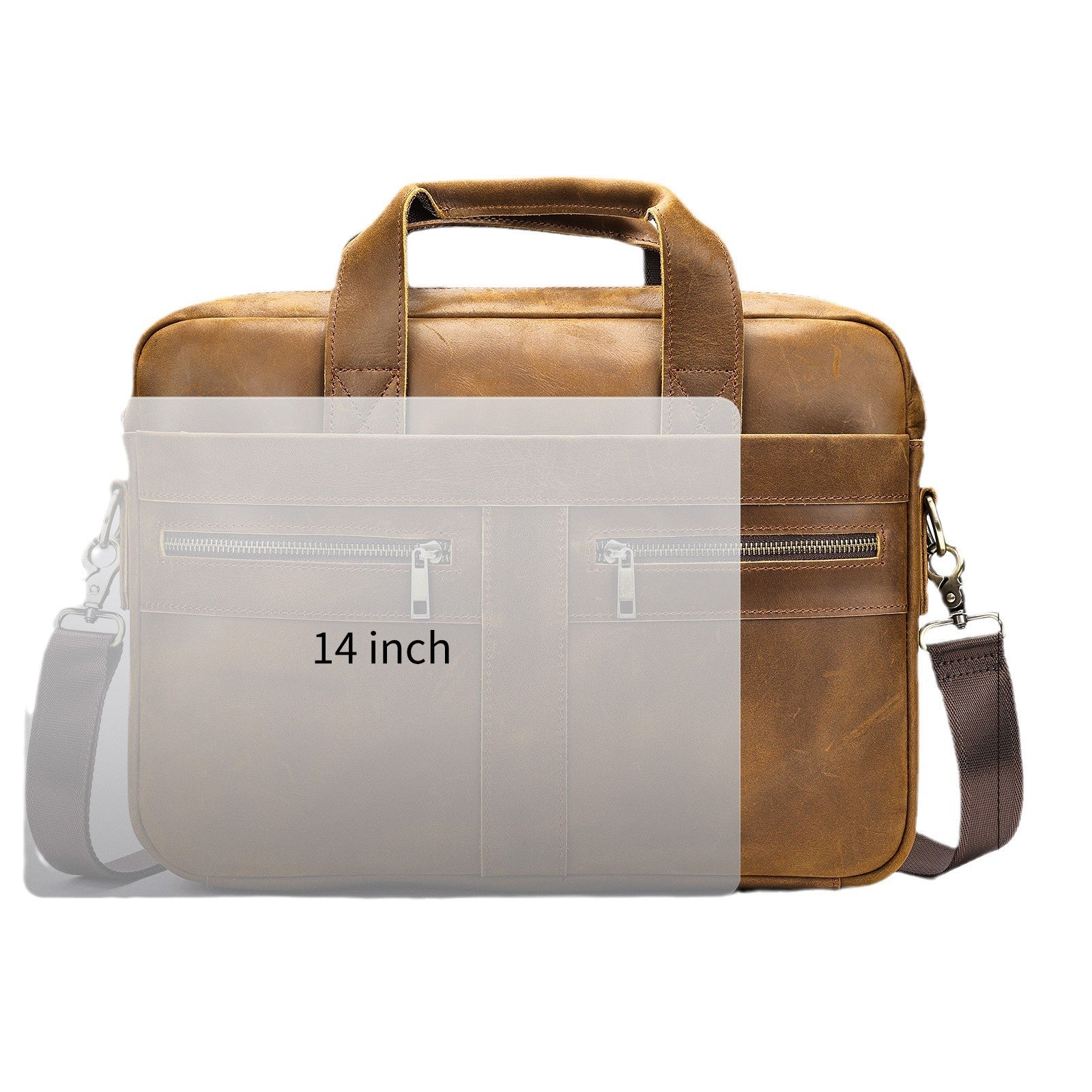 men's cowhide briefcase