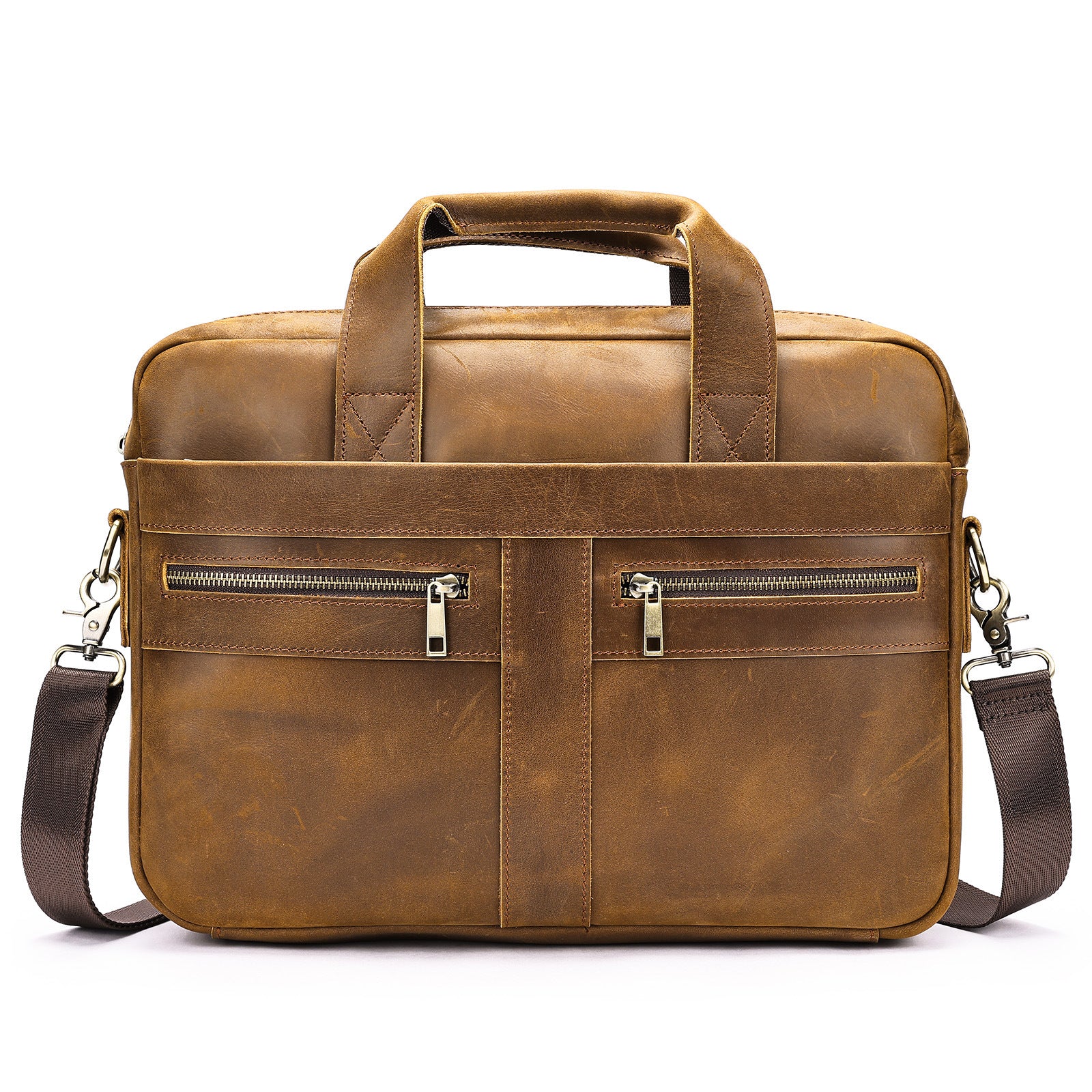 men's cowhide briefcase