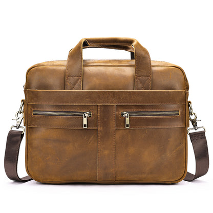 men's cowhide briefcase