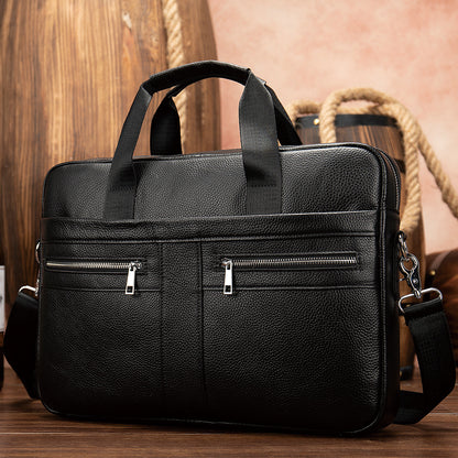 men's cowhide briefcase