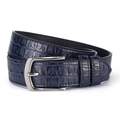 Men's Crocodile Pattern PU Leather Belt