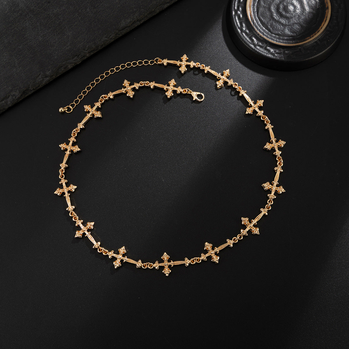 Men's Cross Pendant Alloy Necklace