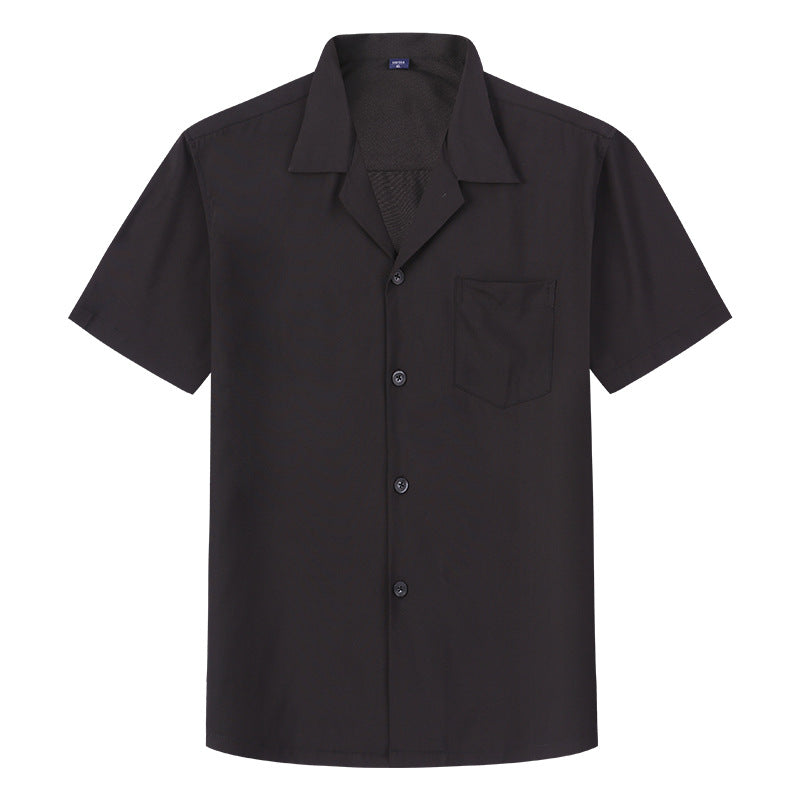 Men's Cuban Collar Short Sleeve Shirt
