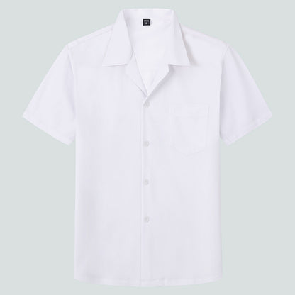 Men's Cuban Collar Short Sleeve Shirt