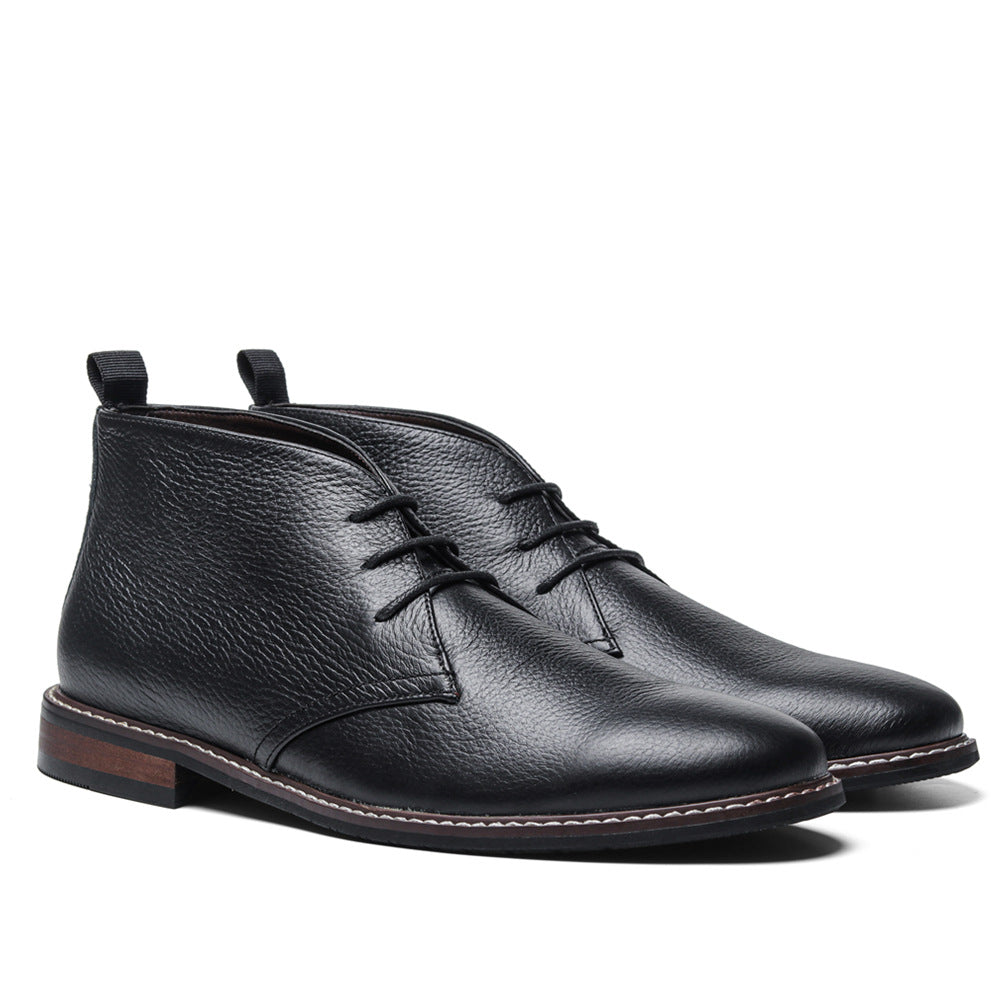 Men's Desert Boots - Vintage Leather Short Boots