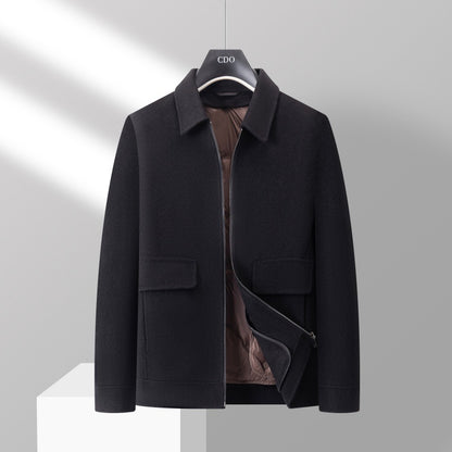 Men's Detachable Down Liner Wool Jacket
