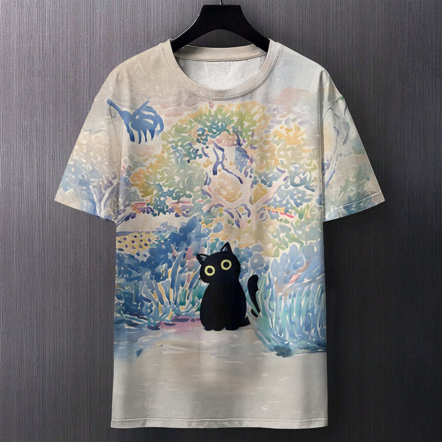 Men's Digital Print T-Shirt Streetwear Casual Top