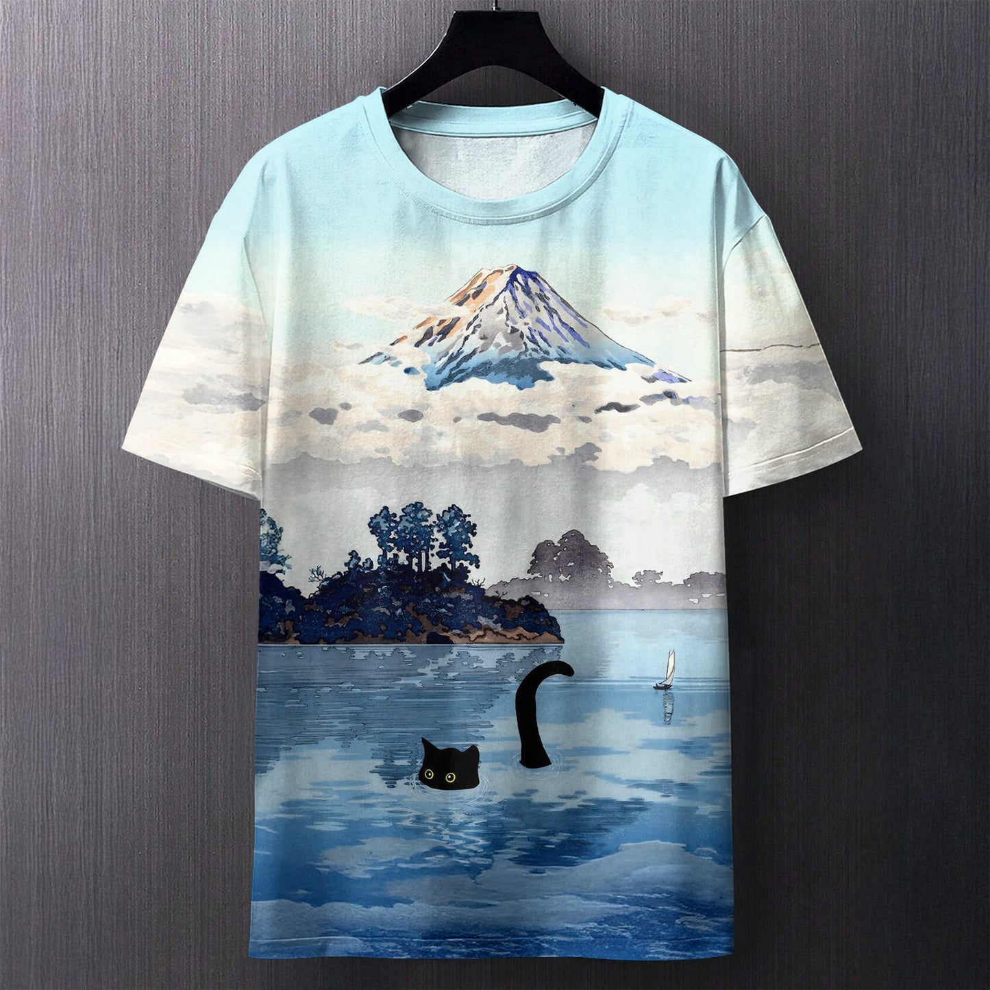 Men's Digital Print T-Shirt Streetwear Casual Top