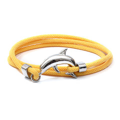 Red rope silver dolphin