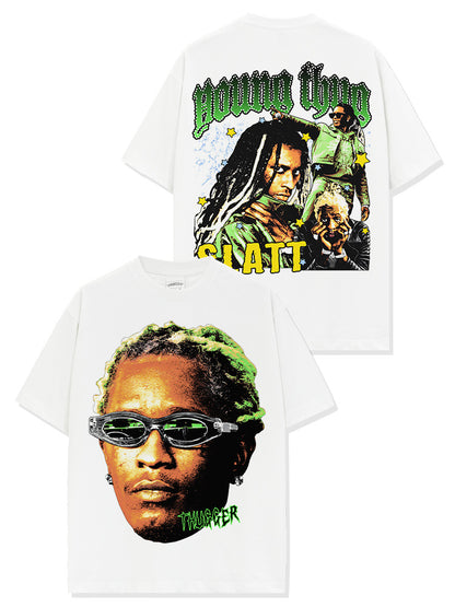 Men's Double-sided Printed Cotton T-shirt