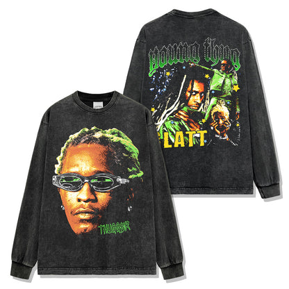 Men's Double-sided Printed Cotton T-shirt