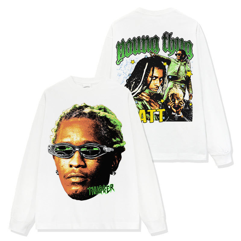 Men's Double-sided Printed Cotton T-shirt