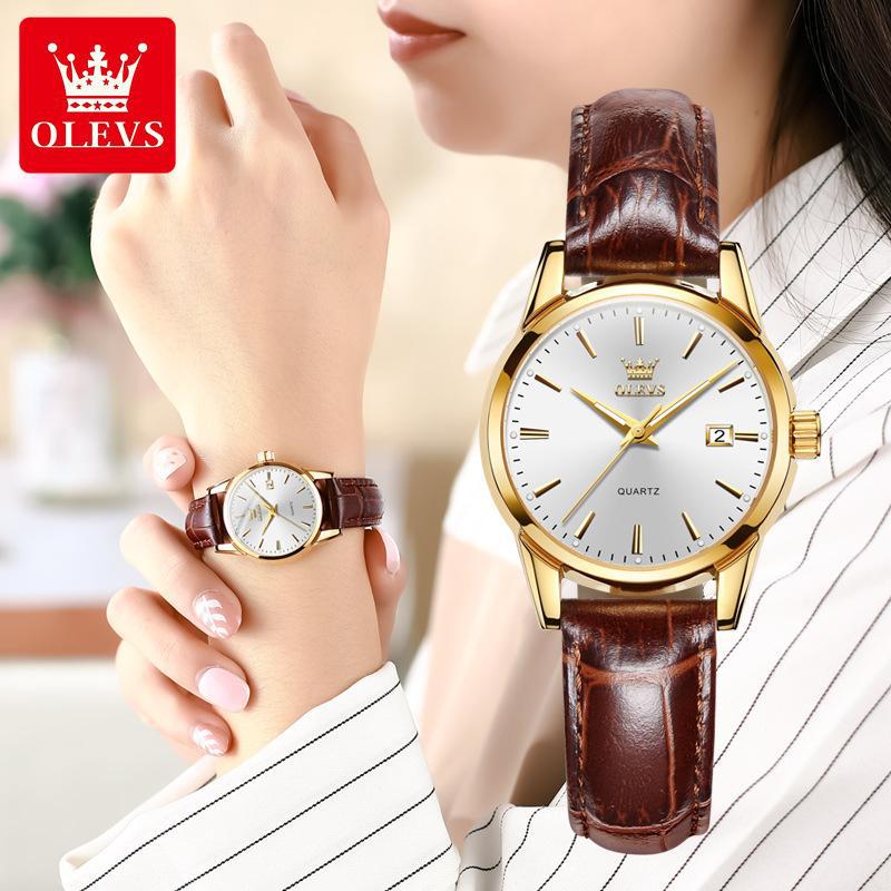 Men's Dual Calendar Quartz Watch with Water Resistance