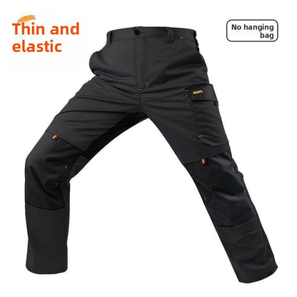 Men's Durable Multi-Pocket Relaxed-Fit Work Pants