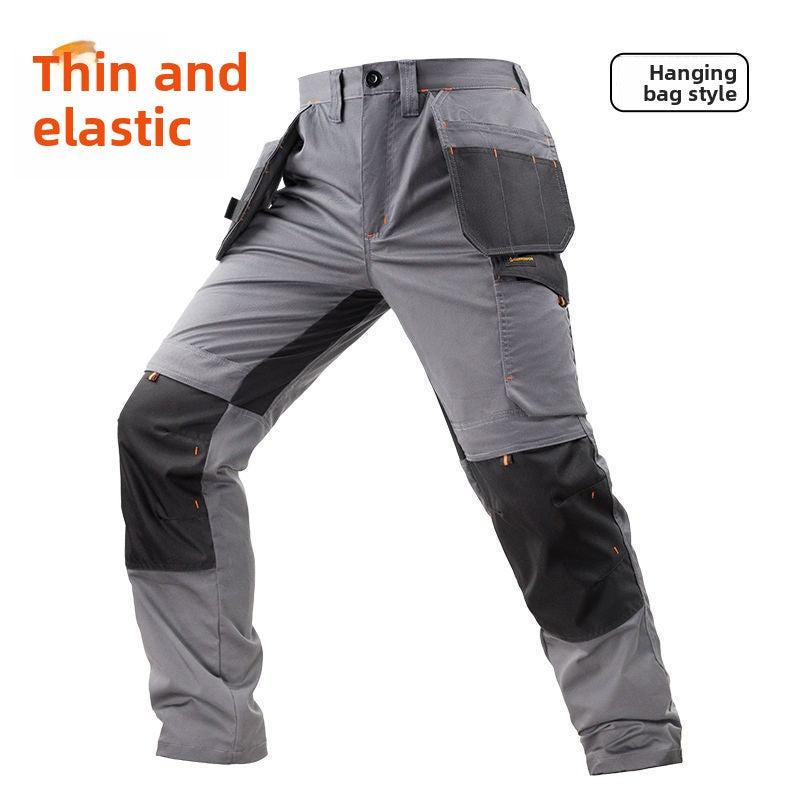 Men's Durable Multi-Pocket Relaxed-Fit Work Pants