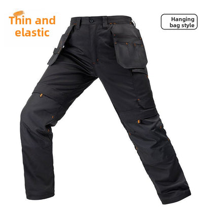 Men's Durable Multi-Pocket Relaxed-Fit Work Pants