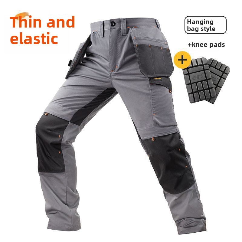 Men's Durable Multi-Pocket Relaxed-Fit Work Pants