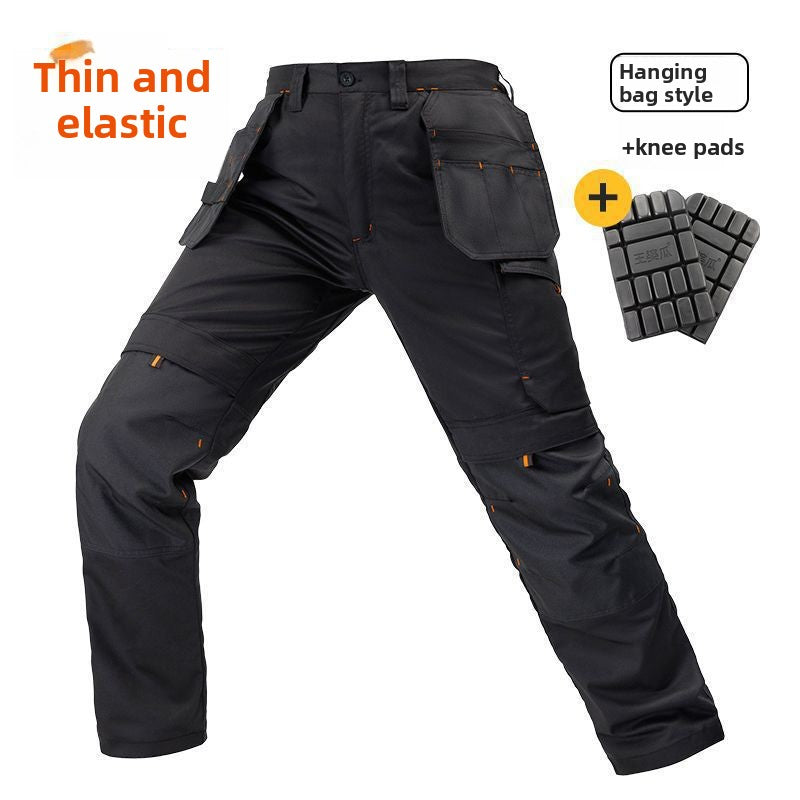 Men's Durable Multi-Pocket Relaxed-Fit Work Pants