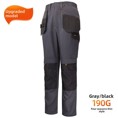 Men's Durable Multi-Pocket Relaxed-Fit Work Pants