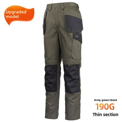 Men's Durable Multi-Pocket Relaxed-Fit Work Pants