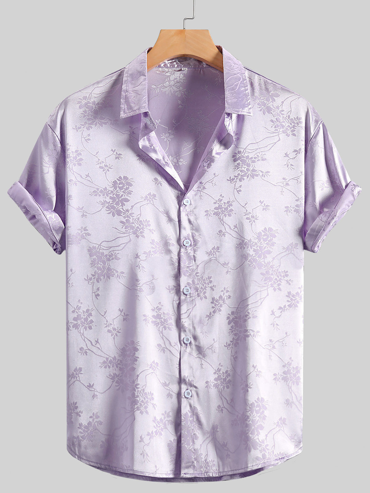 Men's embroidered short-sleeved shirt