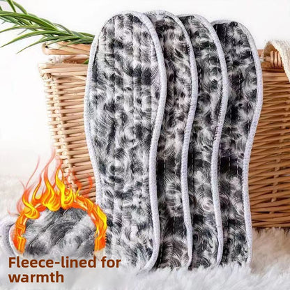 Men's Extra-Thick Fleece-Lined Thermal Insoles