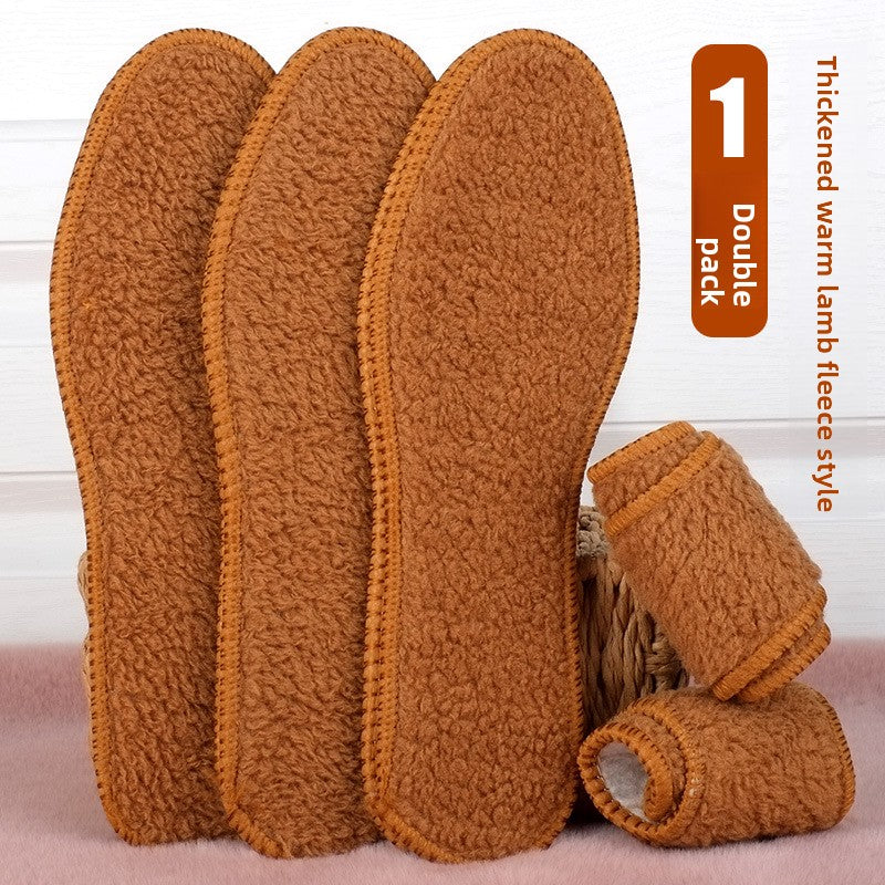 Men's Extra-Thick Fleece-Lined Thermal Insoles