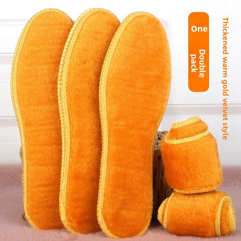 Men's Extra-Thick Fleece-Lined Thermal Insoles