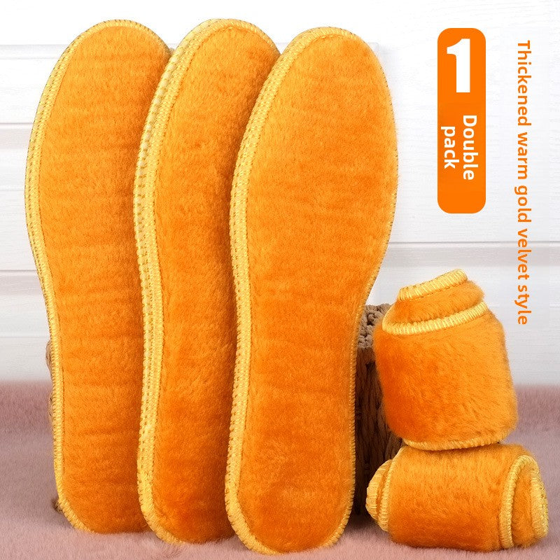 Men's Extra-Thick Fleece-Lined Thermal Insoles