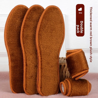 Men's Extra-Thick Fleece-Lined Thermal Insoles