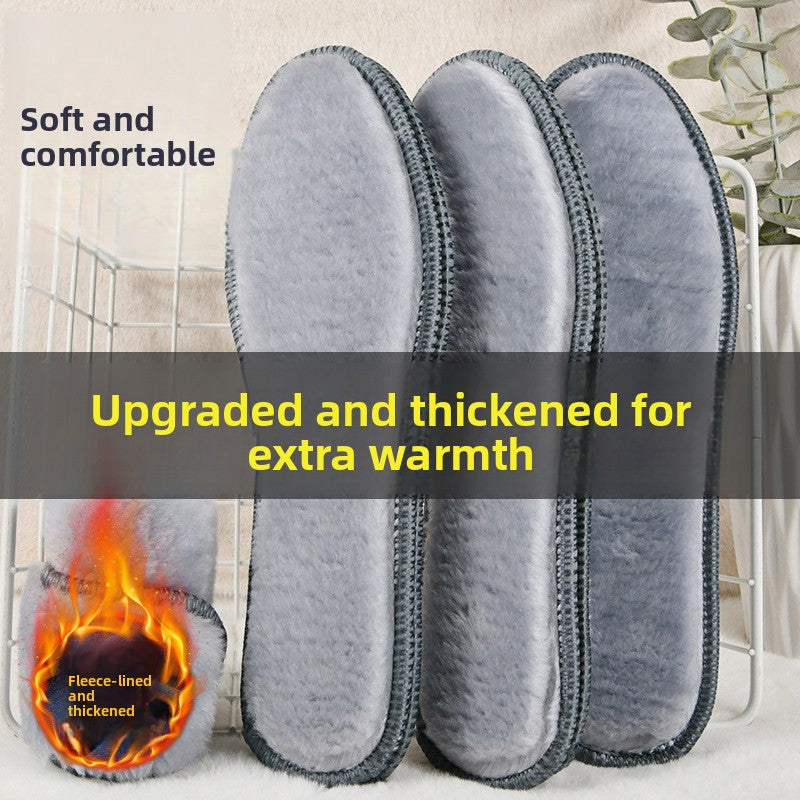 Men's Extra-Thick Fleece-Lined Thermal Insoles