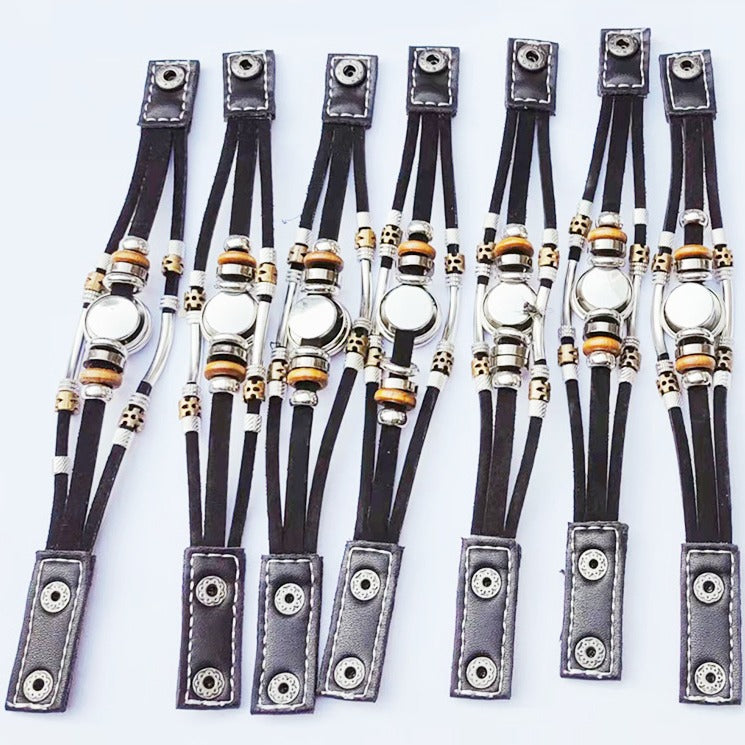 Men's fashion alloy luminous bracelet