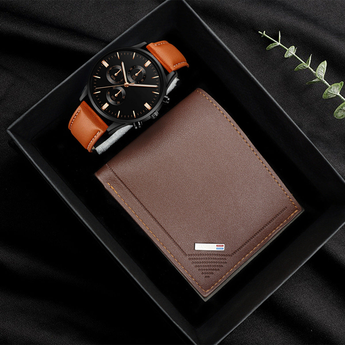 Men's Fashion Watch Bracelet Belt Set