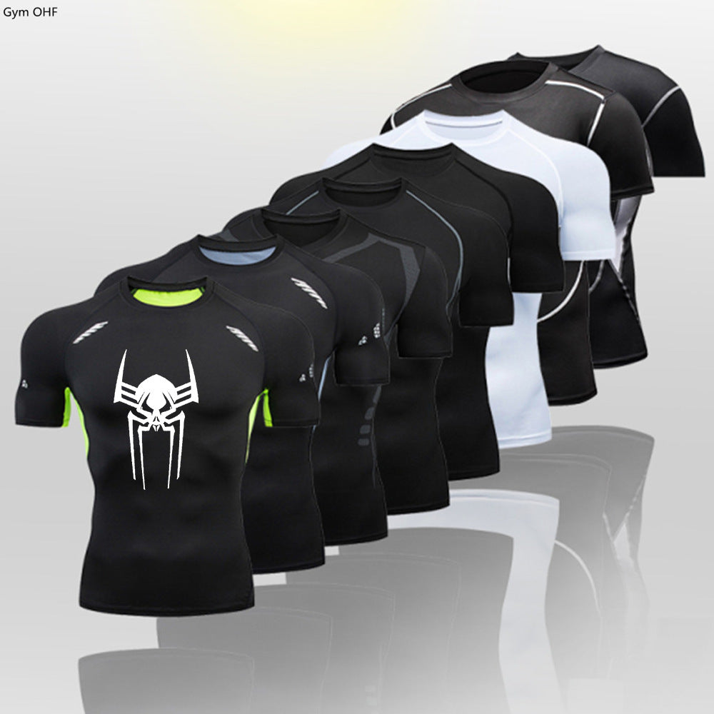 Men's Fitness Compression Shirt Quick-Dry Athletic Top