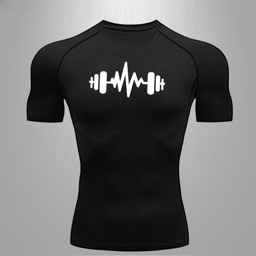 Men's Fitness Quick-Dry Elastic Sports T-Shirt