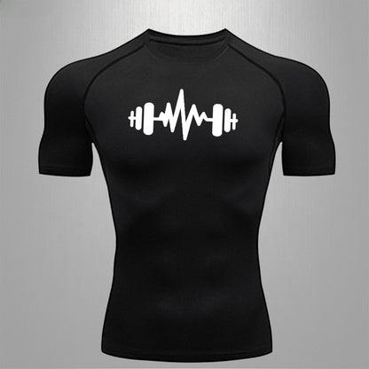 Men's Fitness Quick-Dry Elastic Sports T-Shirt